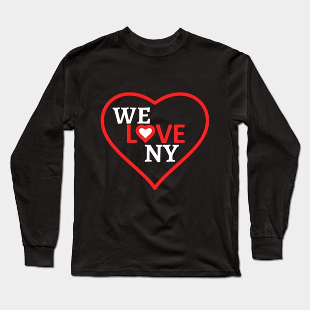 We Love NY Long Sleeve T-Shirt by Casual Wear Co.